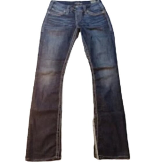 Silvertab dark denim super low rise jeans size 26 #y2k Bootcut - Picture 1 of 13